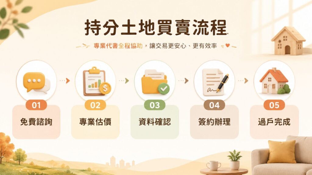 持分土地買賣流程