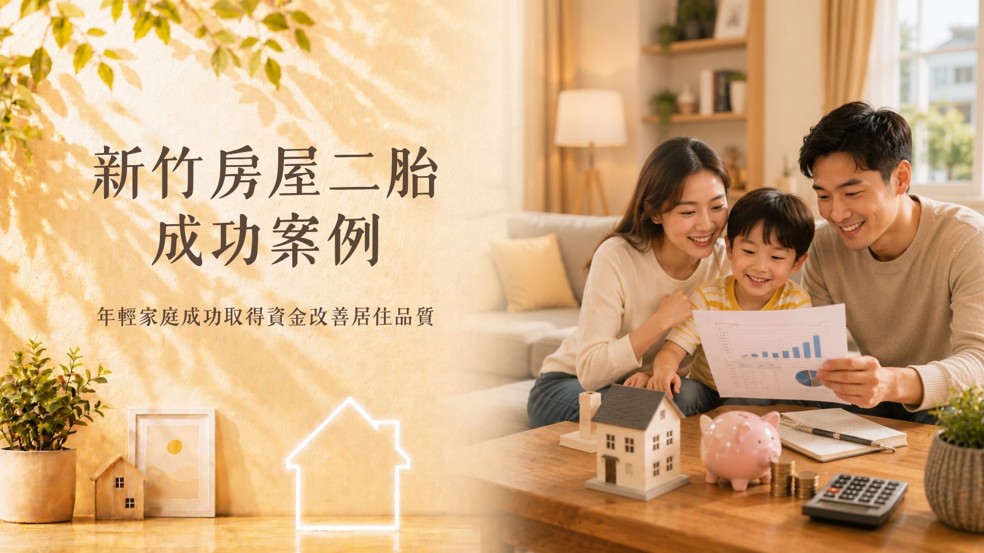 新豐房屋二胎案例，年輕家庭透過房屋二胎取得裝修與教育資金